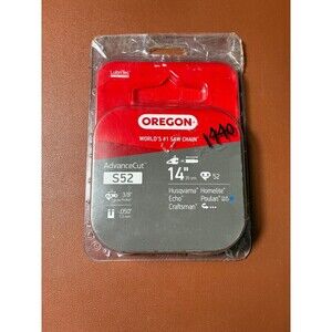 Oregon AdvanceCut 14-inch Chainsaw Chain S52, 3/8-inch Pitch, .050-inch Gauge